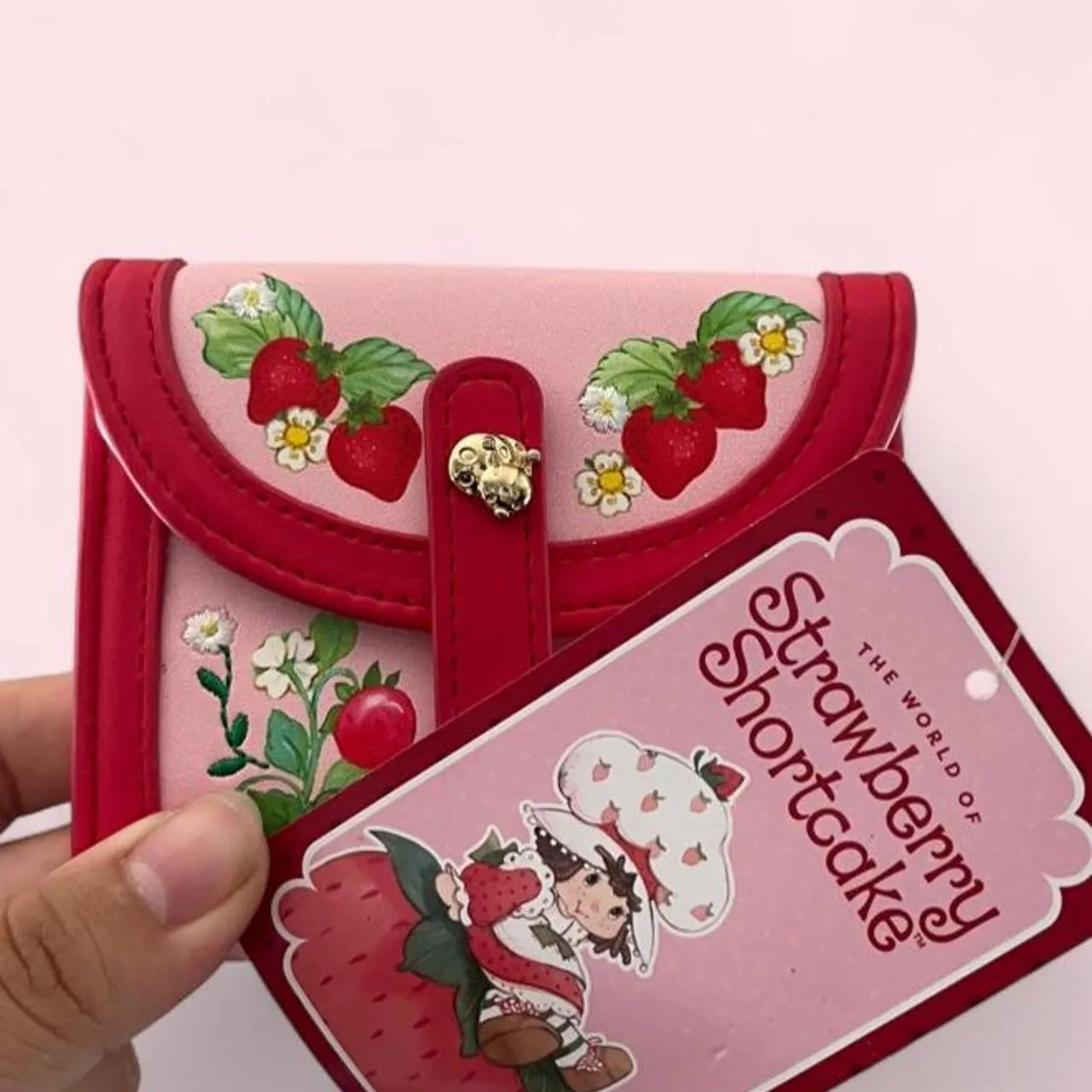 Pink Strawberry Shortcake coin purse with its original tags